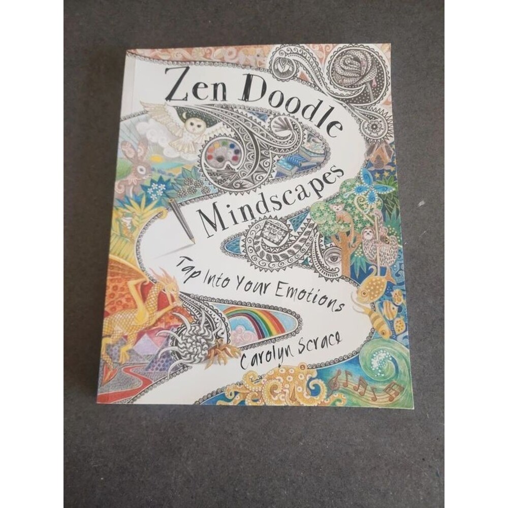 Zen Doodle Mindscapes by Carolyn Scrace - Art Therapy & Creative Drawing